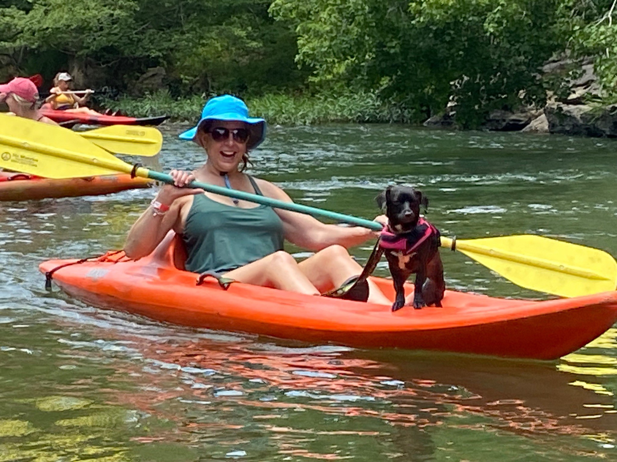 Paddlers enjoying Terrapin Creek